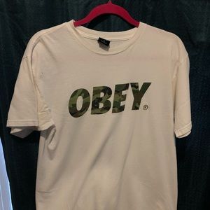 OBEY White T-Shirt, Size M, great condition